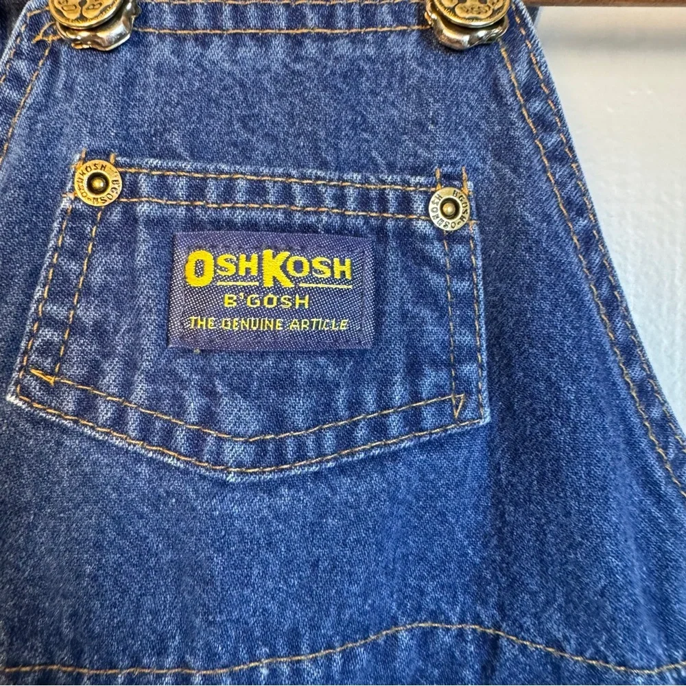 Vintage OshKosh B'gosh Blue Jean Cowboy Overalls 18 Months USA Farmer Ranch‎
